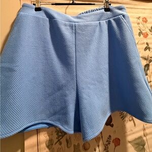 Chic High Waist Women's Shorts in Light Blue